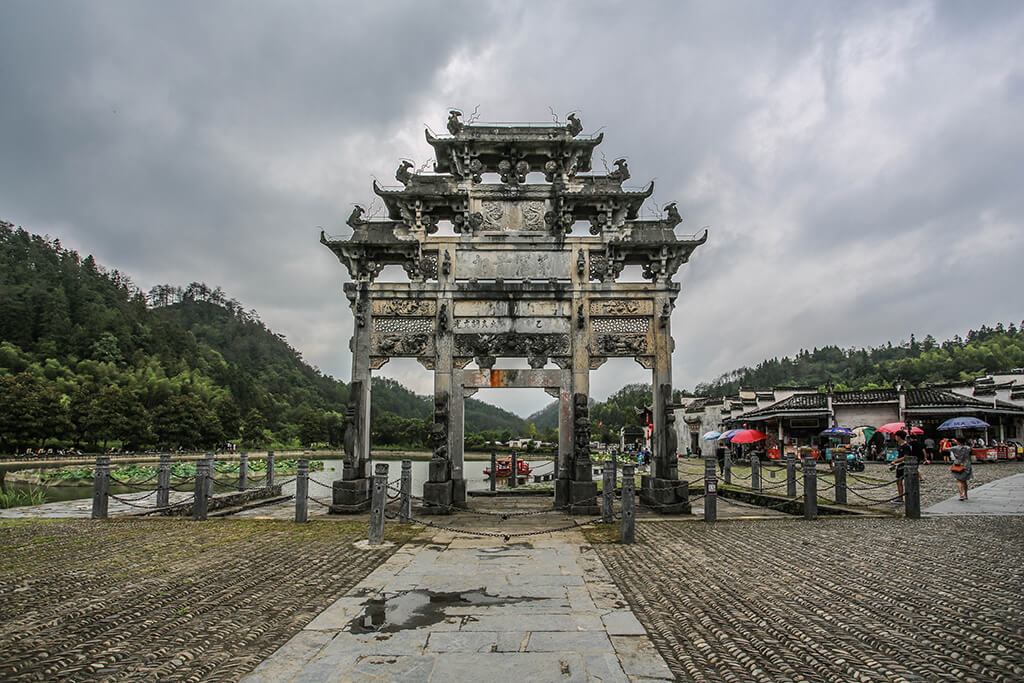 Xidi Ancient Village, historic UNESCO site at the foot of Yellow Mountains